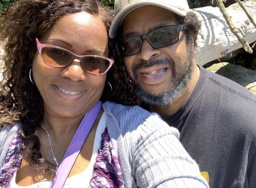 Image of Teresa and her husband, Sheldon, on vacation.