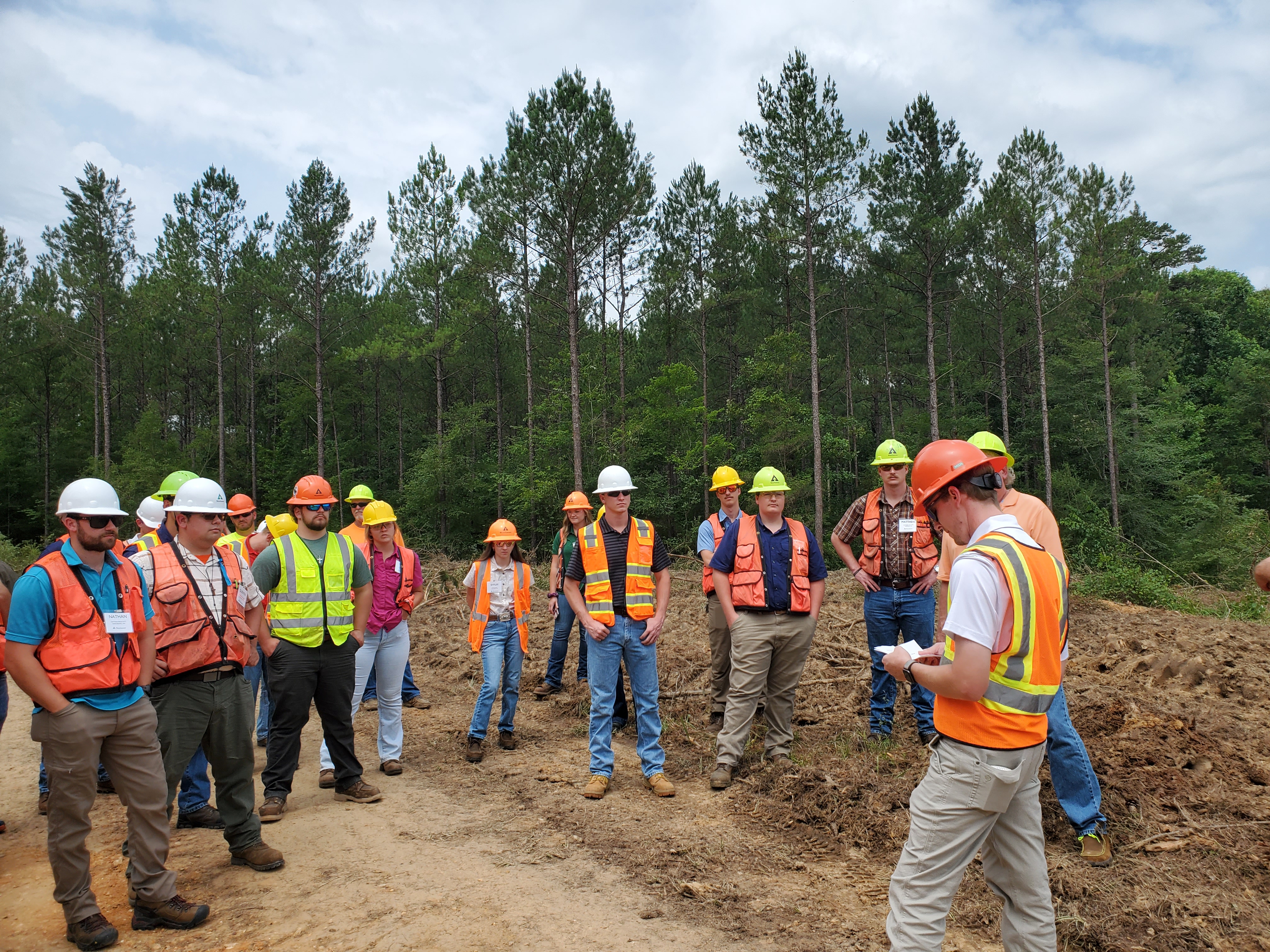 Image of the group on a forest visit to our Brookhaven region in Mississippi.