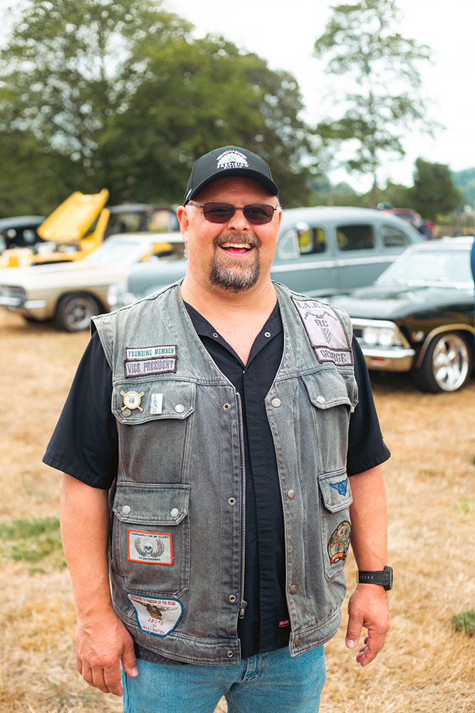 A Weyerhaeuser employee smiles during the Willapa Harbor Festival.