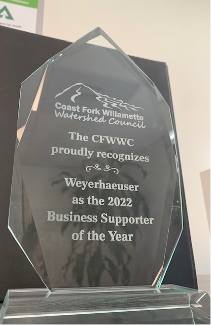 Image of the 2022 Business Supporter of the Year Award.